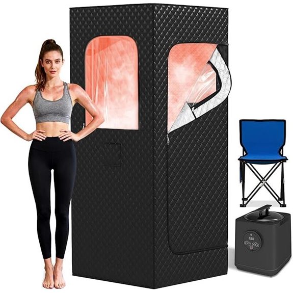 Portable Steam Sauna Box with Generator and Remote
