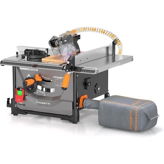 Portable Table Saw with Dust Collection and Bevel Cut
