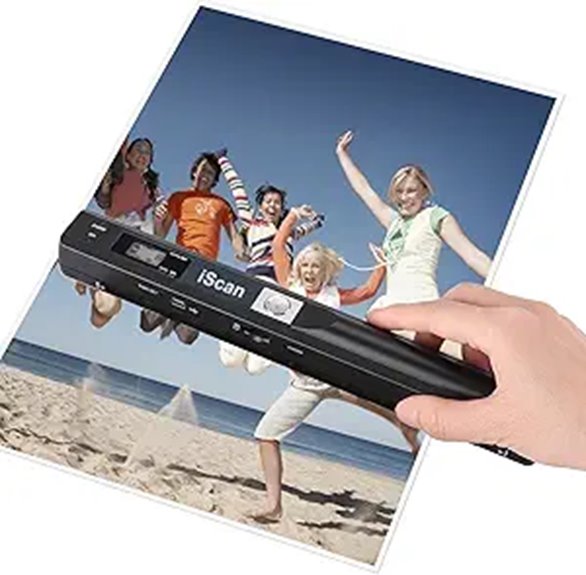 Portable Document Scanner with 16GB SD and USB Upload