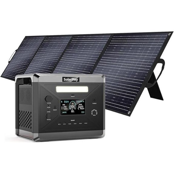 SolarPlay 2400W Portable Power Station with Solar Panel