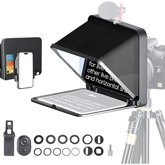 LENSGO Portable Teleprompter for iPad/Phone/Camera