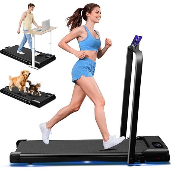 Walking Pad with Handle 3-in-1 Portable Treadmill