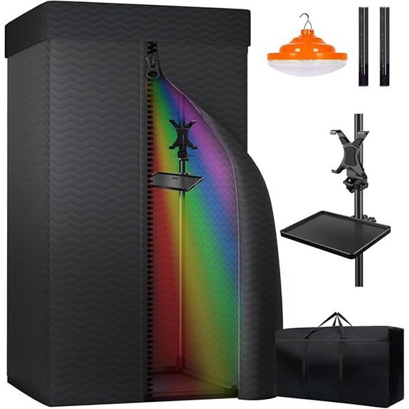 Portable Vocal Recording Booth with Travel Bag