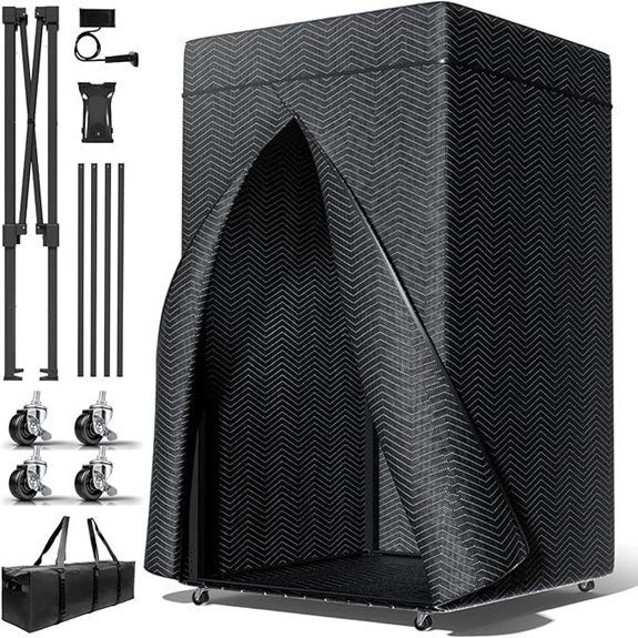 XL Portable Vocal Recording Booth with Travel Bag