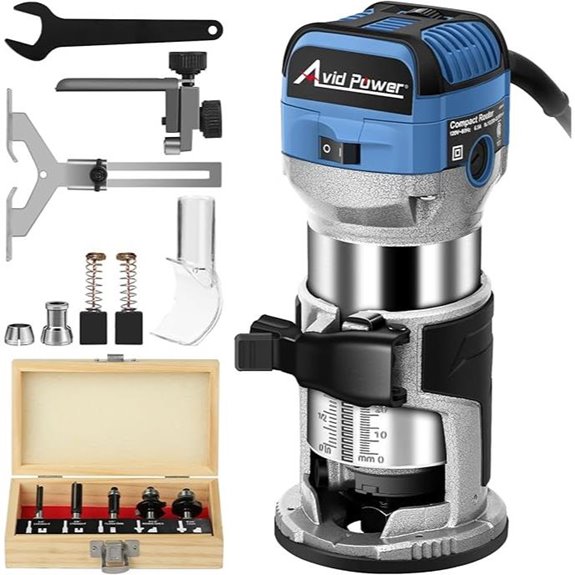 AVID POWER 6.5A 1.25HP Wood Router Kit