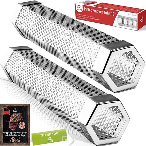 Premium Pellet Smoker Tube Set (2) for Cold/Hot Smoking