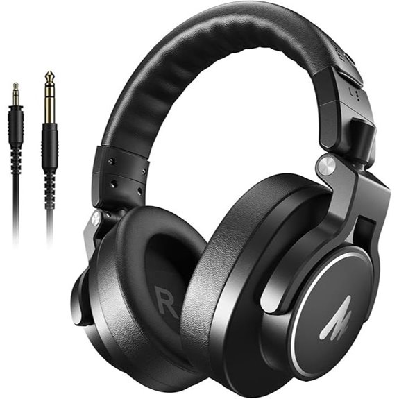 Maono Studio Monitor DJ Headphones with 50mm Driver