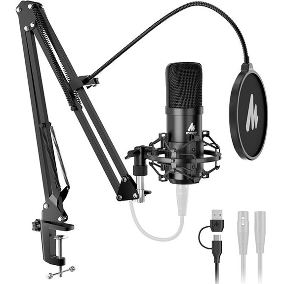 Maono XLR/USB Condenser Microphone for Recording