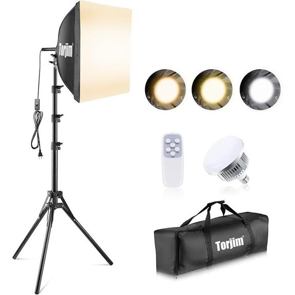 Torjim Professional 16 Softbox Lighting Kit with LED Bulbs