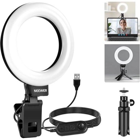 NEEWER 5 Ring Light for Video and Streaming