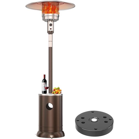 50,000 BTU Propane Patio Heater with Wheels
