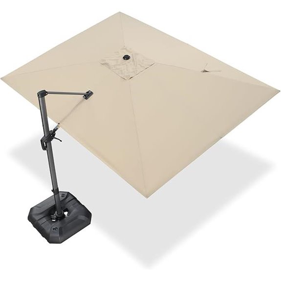 PURPLE LEAF 9'x11.5' Cantilever Patio Umbrella