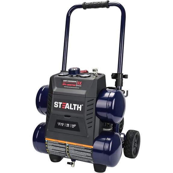 Stealth Quiet Portable Air Compressor with Wheels