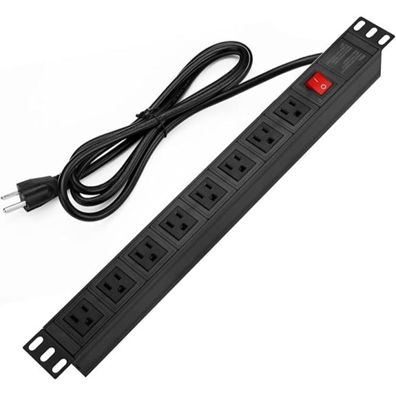 Power Strip Surge Protector Rack-Mount 8 Outlets