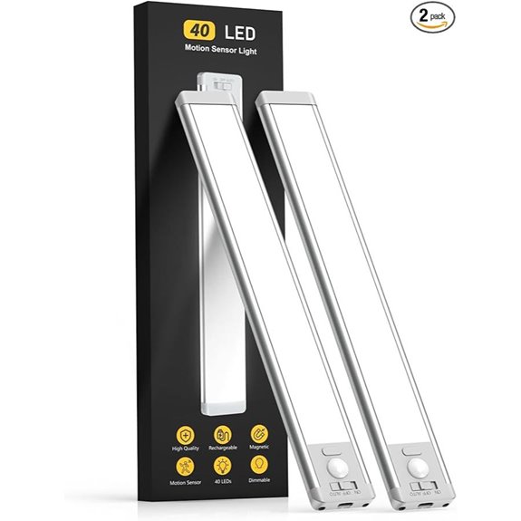 Rechargeable 10-inch Under Cabinet Lights (2 Pack)