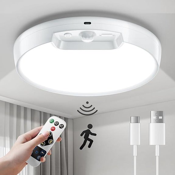 Homelist Rechargeable Wireless Ceiling Light with Motion Sensor