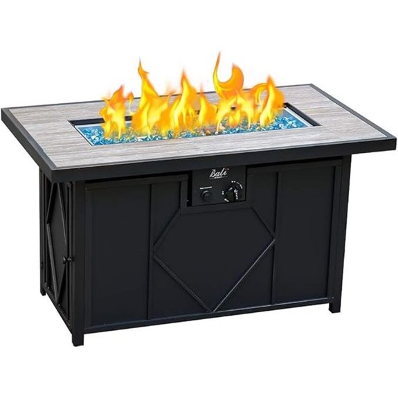 BALI OUTDOORS Rectangular Propane Fire Pit Table