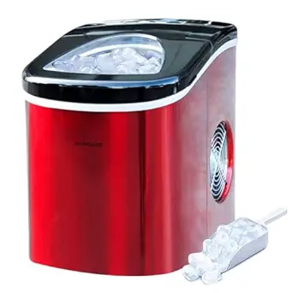Frigidaire Portable Nugget Ice Maker (Red Stainless Steel)