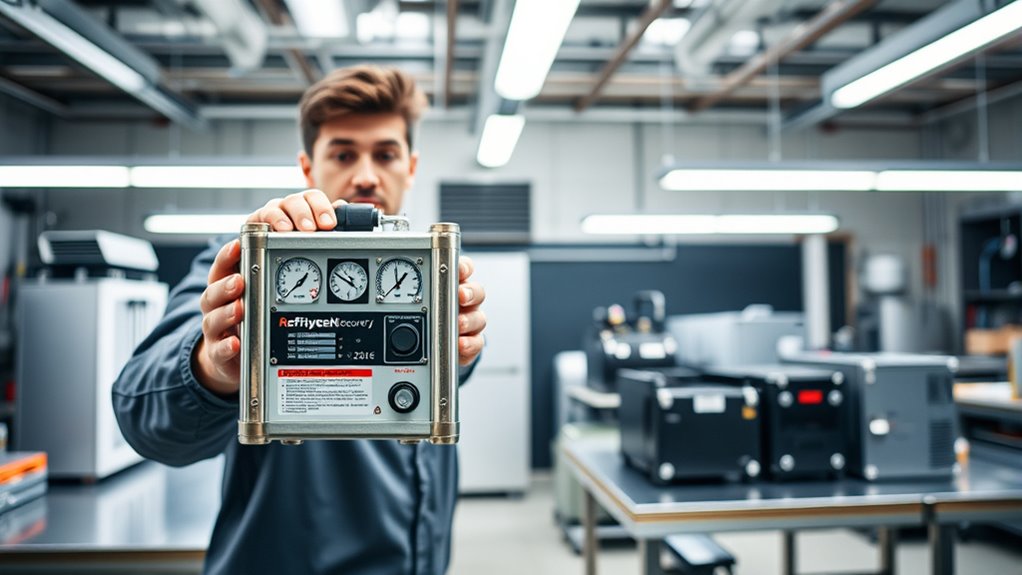 refrigerant recovery machine considerations