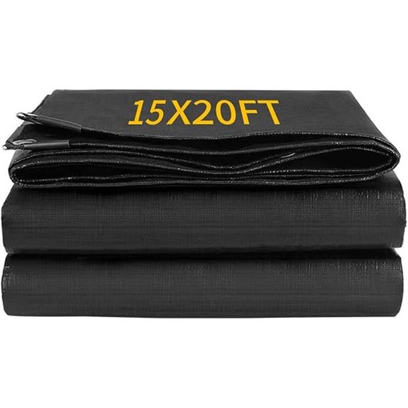15X20FT Reinforced PE Pond Liner with Hemmed Edges
