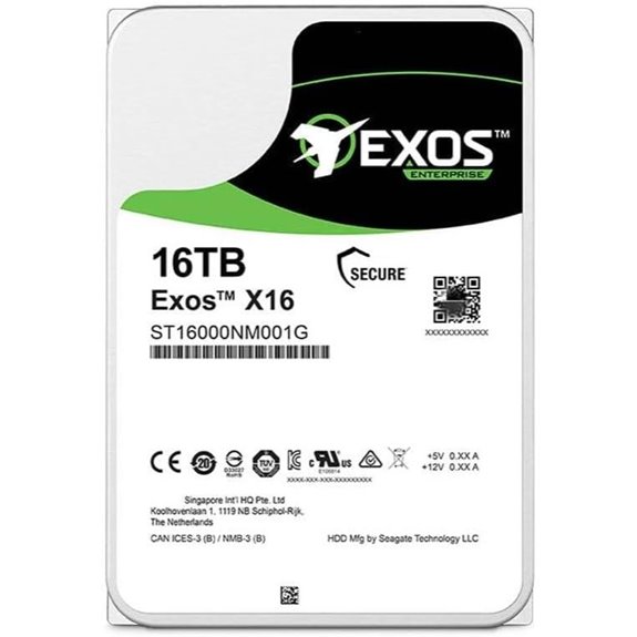 Exos X16 16TB 7200RPM Enterprise HDD (Renewed)