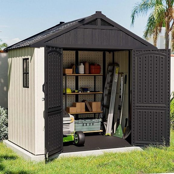 Patiowell 8x6 ft Resin Outdoor Storage Shed