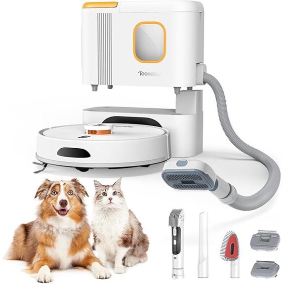 Teendow D20S Max+ Robot Vacuum & Mop with Self-Emptying Dock