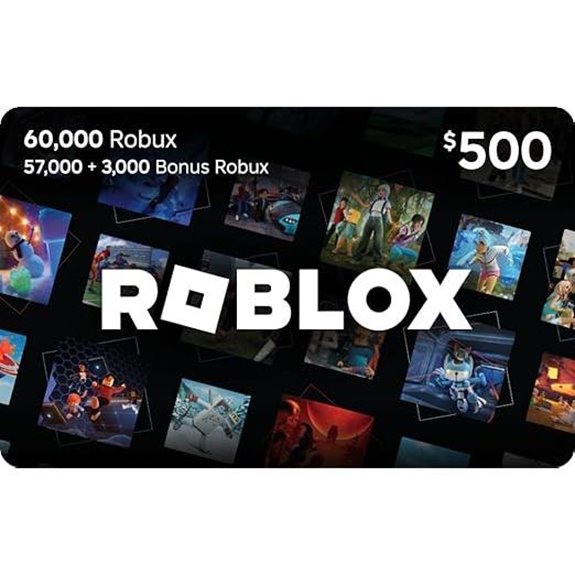 Roblox 60,000 Robux Gift Card with Virtual Item