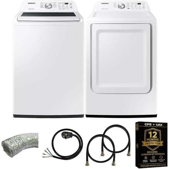 Samsung 4.7 Cu Ft Top Load Washer & Dryer Bundle