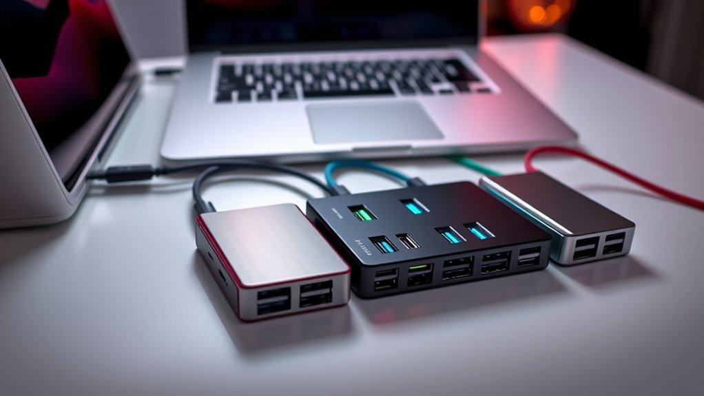 select appropriate usb hub