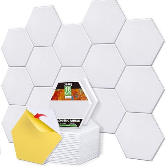 18-Pack Self-Adhesive Acoustic Wall Panels
