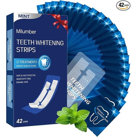 Teeth Whitening Strips for Sensitive Teeth (42 Pack)