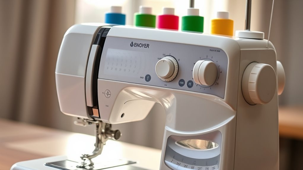 serger stitch options and features