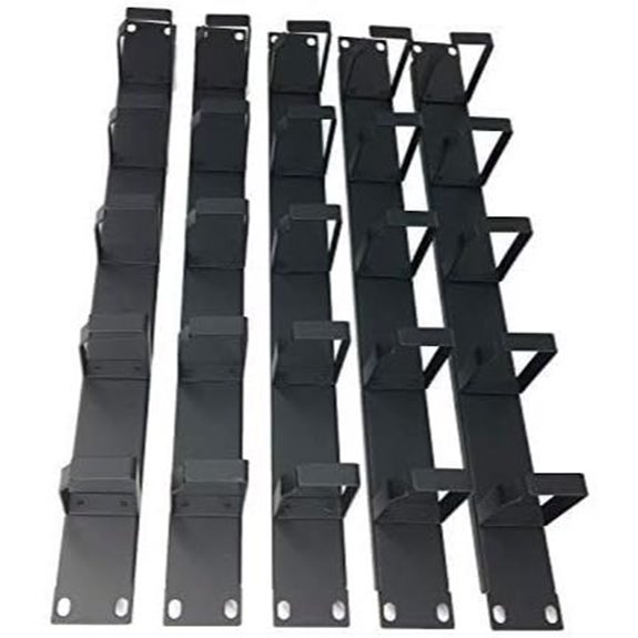 5 Pack 1U D-Ring Cable Management for Server Racks