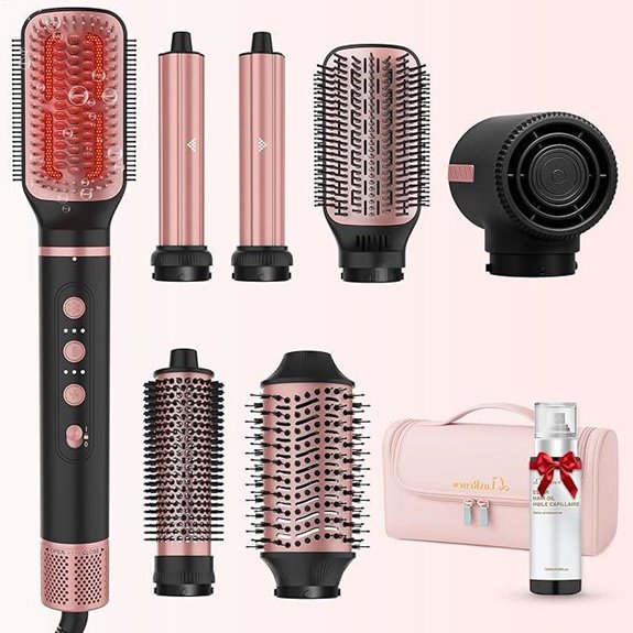 7-in-1 Hair Styling Tool with Hot Air Brush