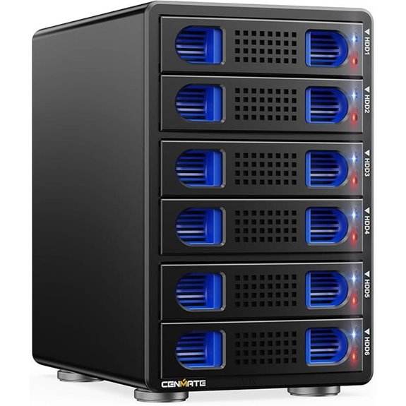 6-Bay SATA HDD/SSD Enclosure with Cooling Fan