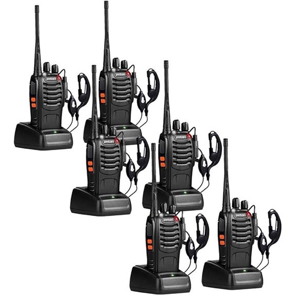 Pxton 2-Way Radios Set with Headphones (6 Pack)
