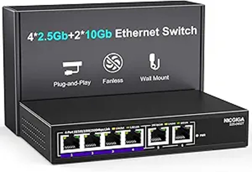 NICGIGA 6-Port 10Gbps Ethernet Switch