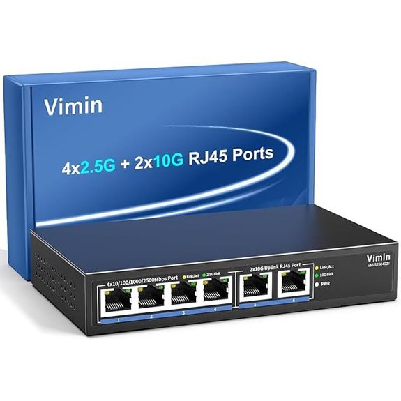 Vimin 6-Port 10G/2.5G Ethernet Switch