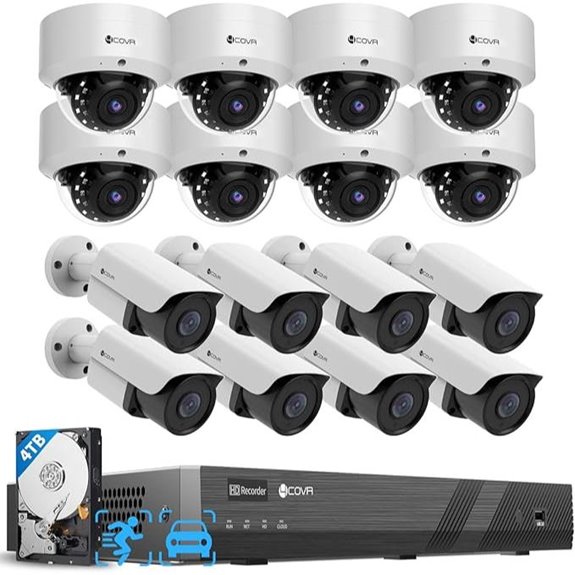 4COVR 16-Channel PoE Security Camera System