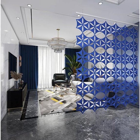 Felt Fiber Room Divider Panels 14x12 Sky Blue (12)