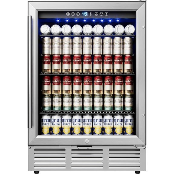 24-Inch Beverage Cooler with Glass Door