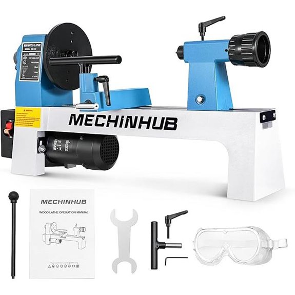 Mini Benchtop Wood Lathe with Tools Kit