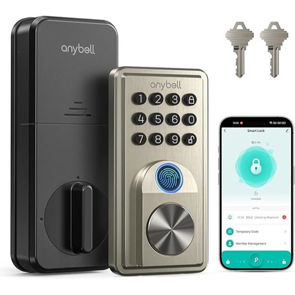 ANYBELL Smart Fingerprint Door Lock with App Control