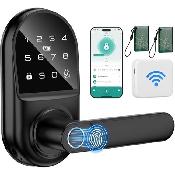 Smart Keypad Door Lock with Handle and App Control
