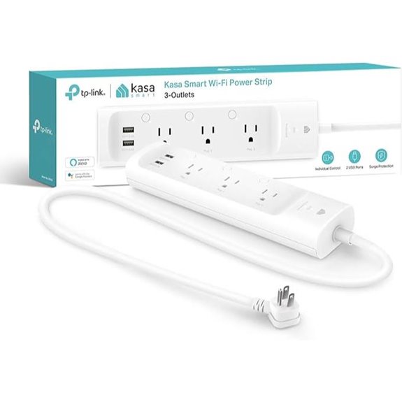 Kasa Smart Power Strip with 3 Outlets and USB