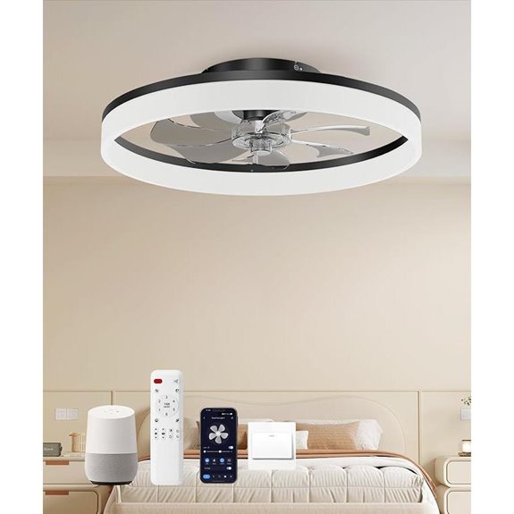 Smart Ceiling Fan with Light Remote Alexa Control