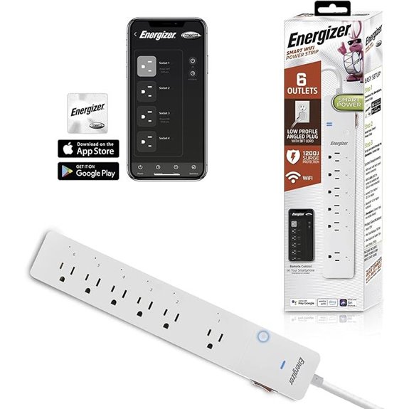 Energizer Connect 6-Outlet Smart Surge Protector