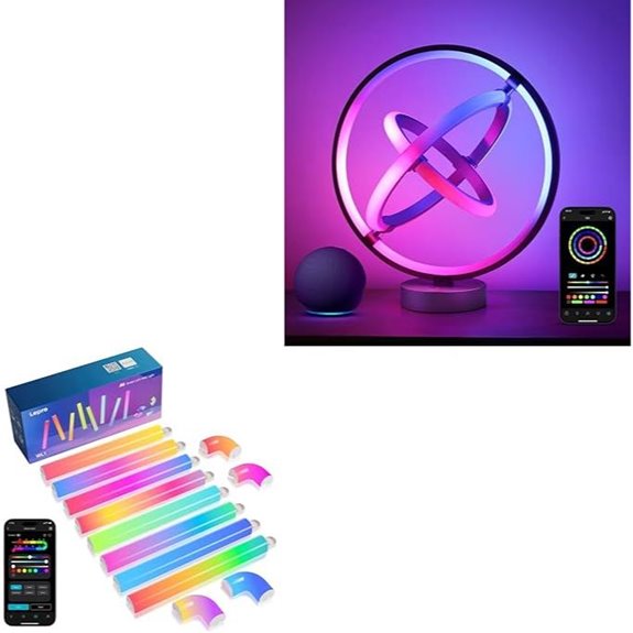 Lepro AI Smart Wall Light Kit & Table Lamp