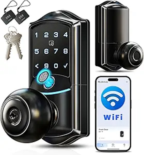 Veise VE028 Wi-Fi Smart Lock with Fingerprint App Voice